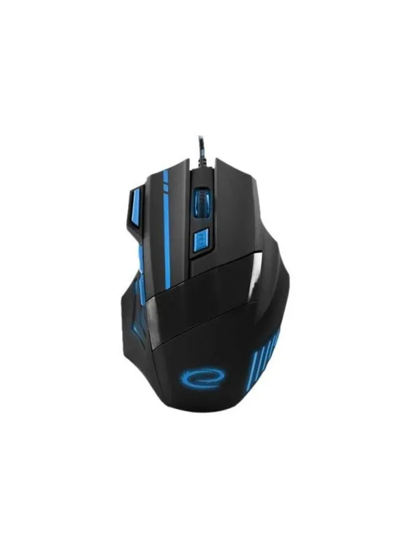 Esperanza MX201 WOLF - mouse - USB - blue - Mouse - Optic - 7 knappar - Blå