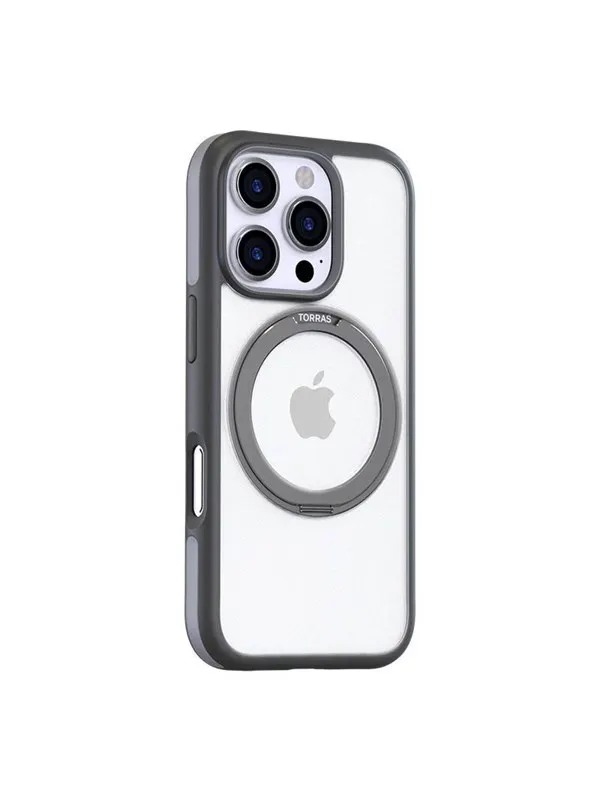 Torras Ostand R Fusion Case for iPhone 16 Pro (Gray)