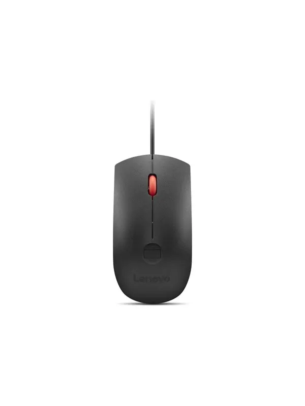 Lenovo - mouse - USB - black red - Mouse - Optic - 3 knappar - Röd