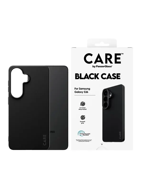 CARE by PanzerGlass TPU Case Black Samsung Galaxy S26