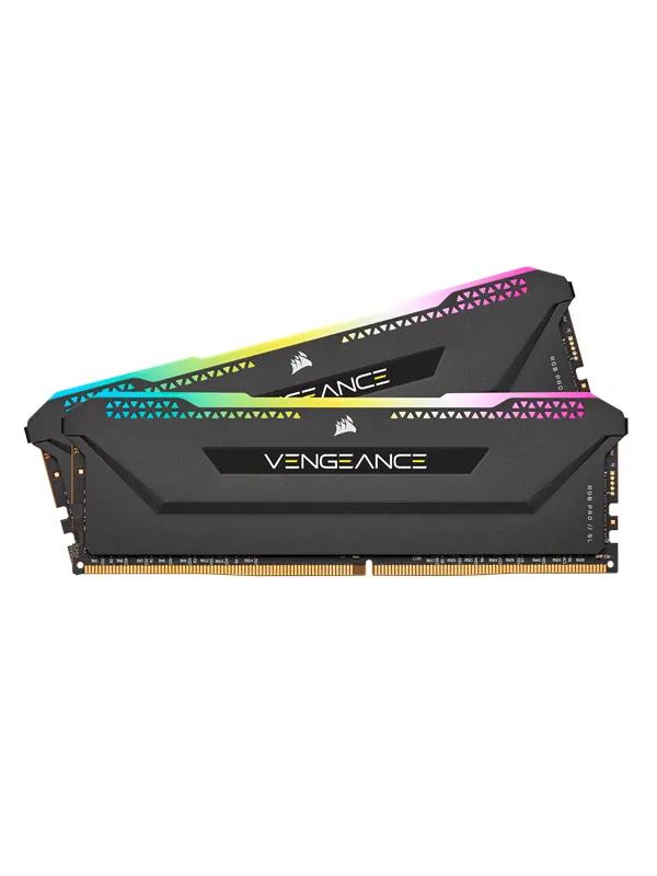 Corsair Vengeance RGB PRO SL DDR4-3200 - 32GB - CL16 - Dual Channel (2 pcs) - AMD Optimized - Svart med RGB