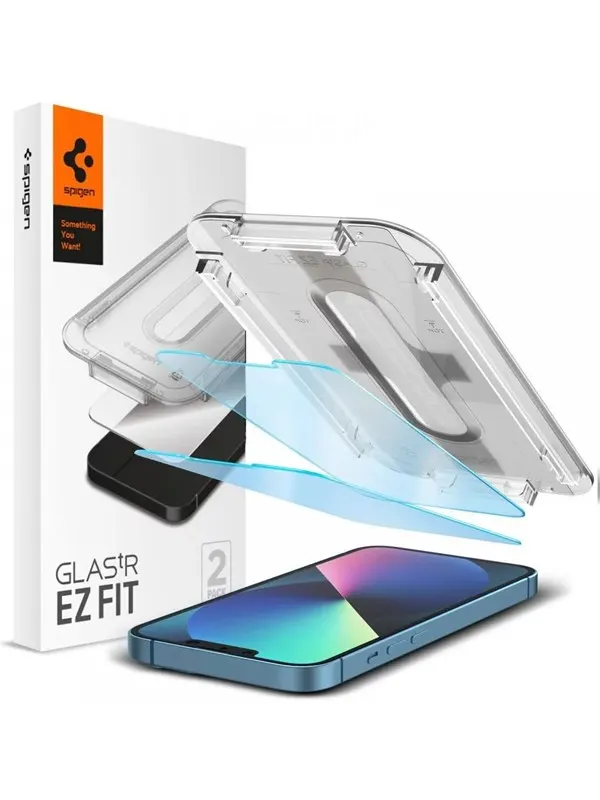 Spigen Glass tR EZ Fit Transparency Sensor Open 2 Pack - iPhone 16e/14/13/13 Pro