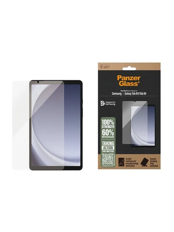 PanzerGlass Screen Protector Samsung Galaxy Tab A11 | Tab A9 | Ultra-Wide Fit