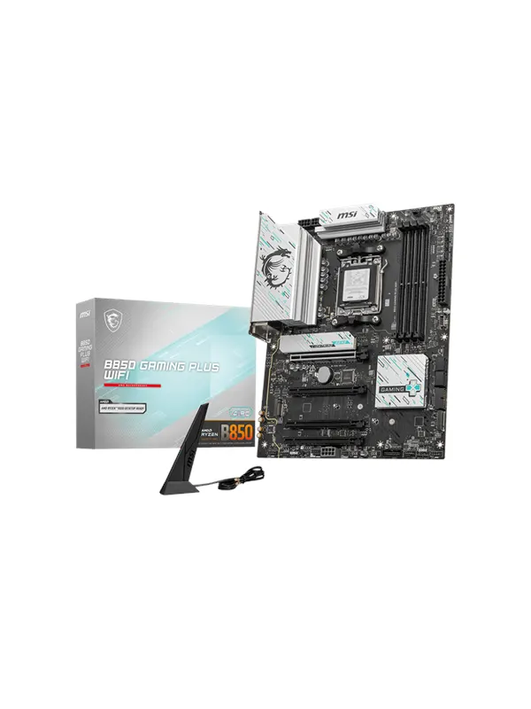 MSI B850 GAMING PLUS WIFI Moderkort - AMD B850 - AMD AM5 - DDR5 RAM - ATX