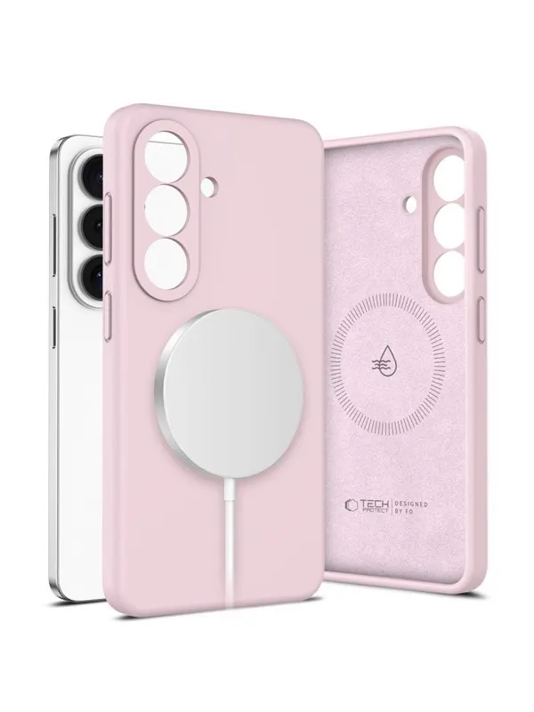 Tech-Protect Silicone MagSafe Case for Samsung Galaxy S26+ - Pink