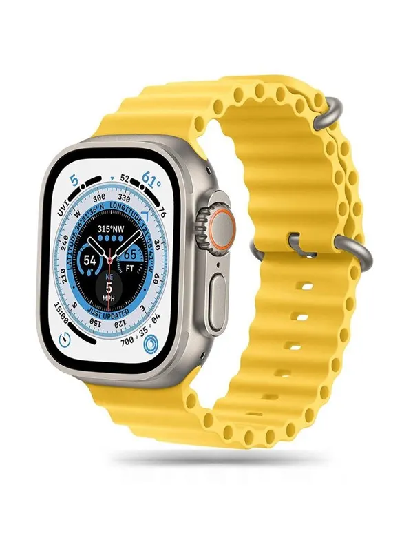 Tech-Protect IconBand Pro Strap for Apple Watch 4 / 5 / 6 / 7 / 8 / 9 / SE / Ultra 1 / 2 (42 / 44 / 45 / 49 mm) - Yellow
