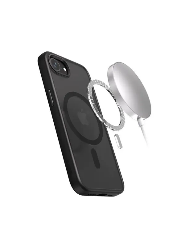 CRONG Hybrid Frost MAG Cover - iPhone 17e / 16e MagSafe Case (Black)
