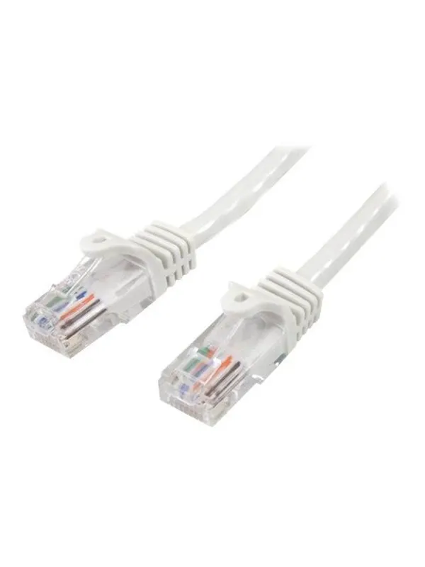 StarTech.com 10m White Cat5e / Cat 5 Snagless Ethernet Patch Cable 10 m - patch cable - 10 m - white - Vit - 10m
