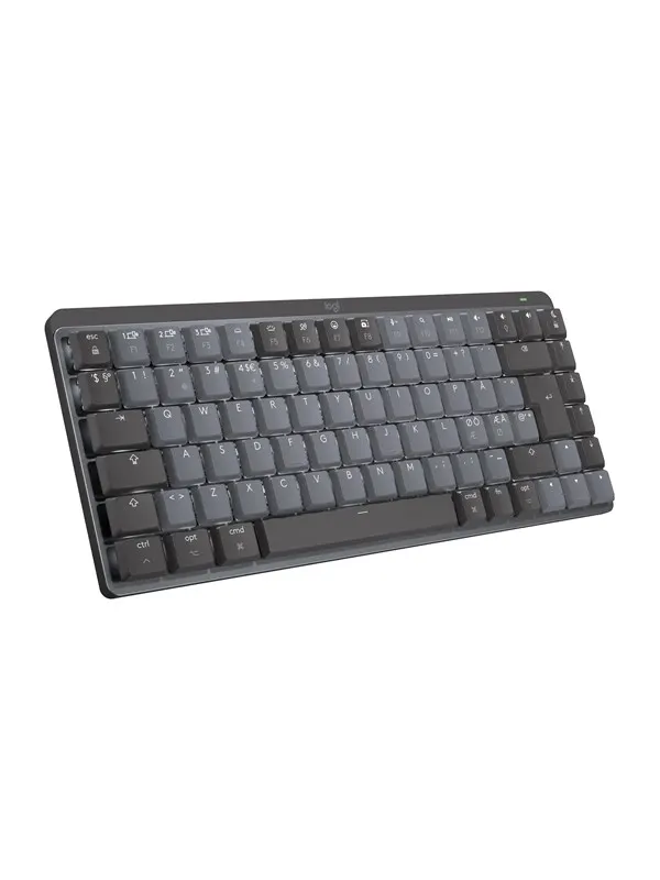 Logitech MX Mechanical Mini for Mac - Minimalist Wireless Illuminated Performance Keyboard Space Grey - US - Tangentbord - Engelska (US) - Svart