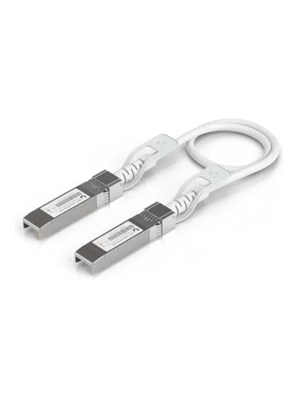 Ubiquiti UniFi 1-25G Auto Direct Attach Uplink Cable 0.3m - Vit - 0.3m
