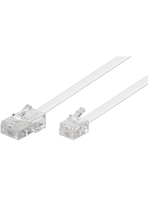 Pro Modular telephone cable - Vit - 6m
