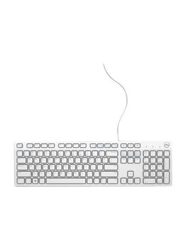 Dell KB216 - keyboard - US International (QWERTY) - Tangentbord - Vit