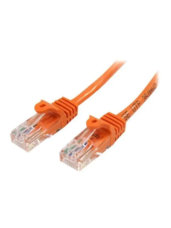 StarTech.com 5m Orange Cat5e / Cat 5 Snagless Ethernet Patch Cable 5 m - patch cable - 5 m - orange - Orange - 5m