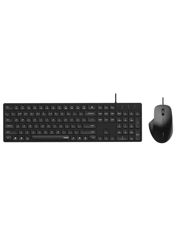 RAPOO NX8020 - Tastatur & Mus set - Nordisk - Svart
