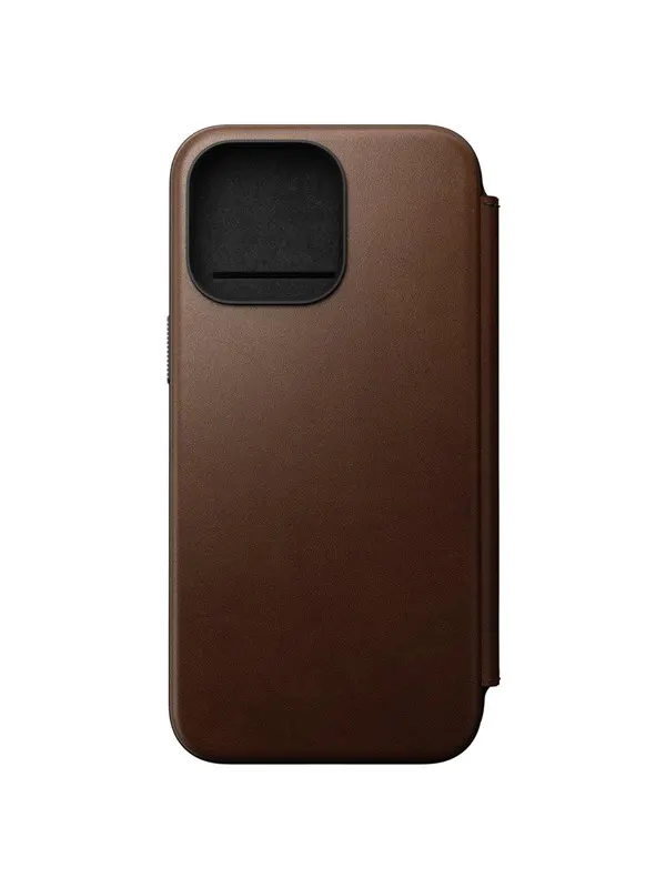 Nomad Modern Leather Folio - iPhone 15 Pro Max | Brown | Leather