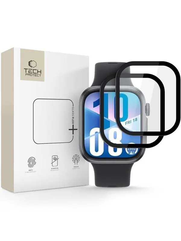 Tech-Protect  Glass Flex+ 2-pack Hybrid Glass for Huawei Watch Fit 3 / 4 - Black
