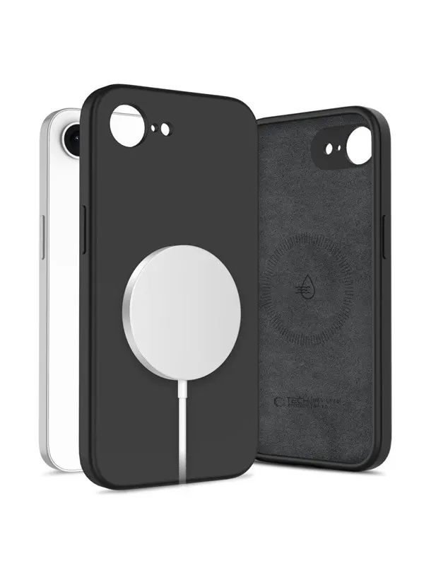 Tech-Protect Silicone MagSafe Case for iPhone 16e / 17e - Black