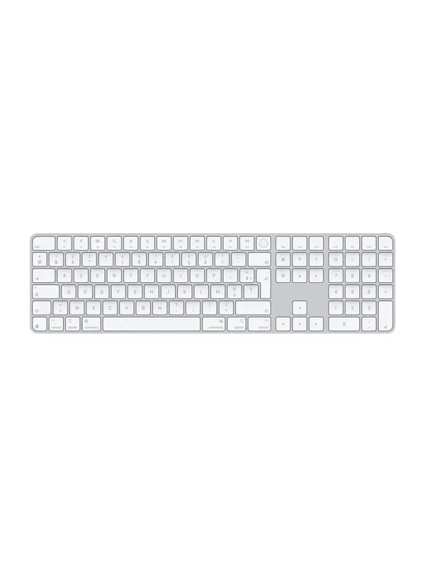 Apple Magic Keyboard with Touch ID and Numeric Keypad - Tangentbord - Fransk - Vit