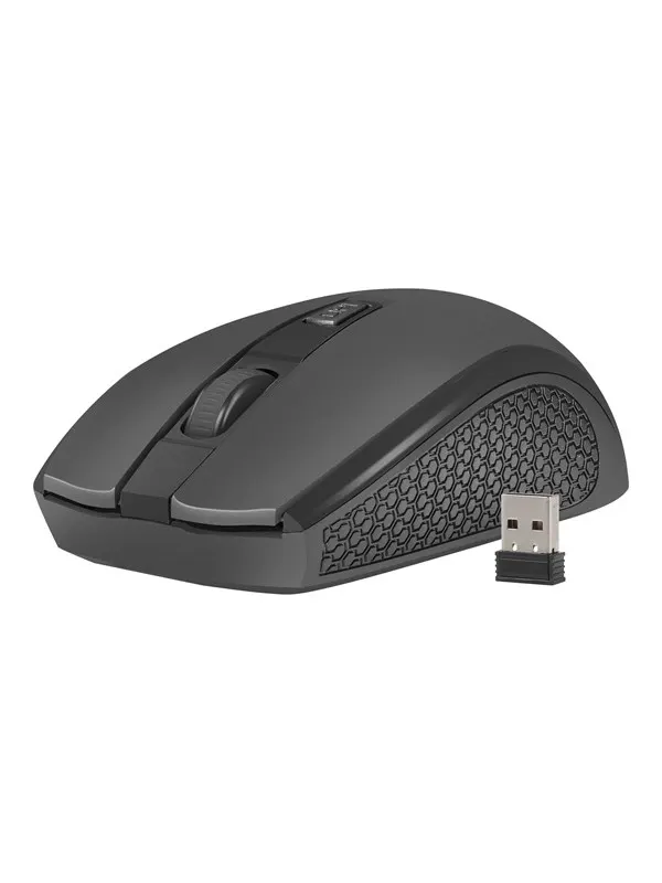 Natec Jay 2 - mouse - 2.4 GHz - black - Mouse - Optic - 4 knappar - Svart