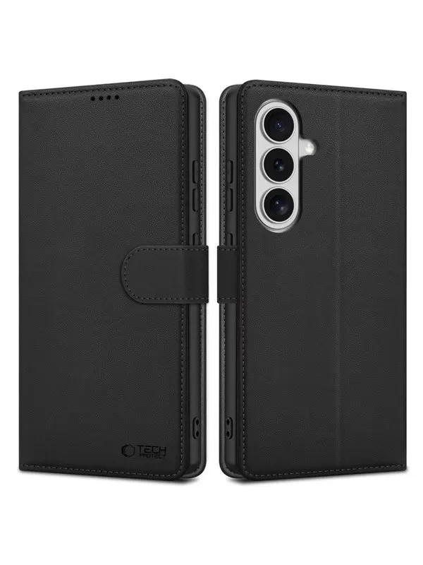 Tech-Protect Wallet Case for Samsung Galaxy S26 - Black