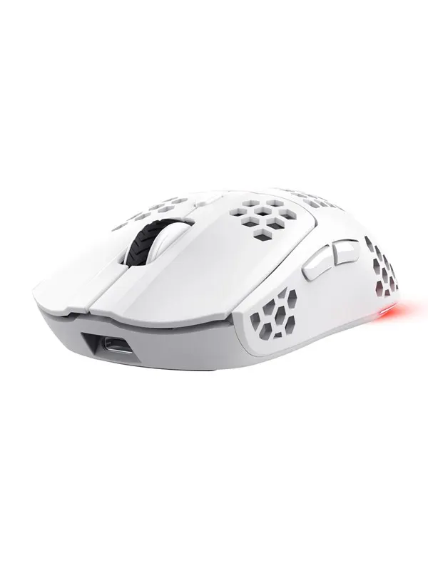 Trust GXT 929 Helox - Gamingmus - Optic - 6 knappar - Vit