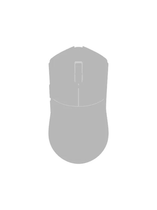 WLMouse BEAST G Medium Wireless - Gamingmus - Optic - 5 knappar - Vit