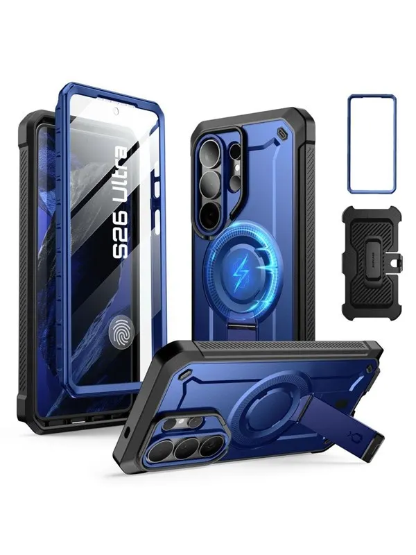 SUPCASE Unicorn Beetle Pro Mag MagSafe 2-set Case for Samsung Galaxy S26 Ultra - Black and Navy Blue