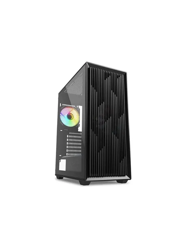 Sharkoon VK2 RGB - tower - ATX - Chassi - Tower - Svart