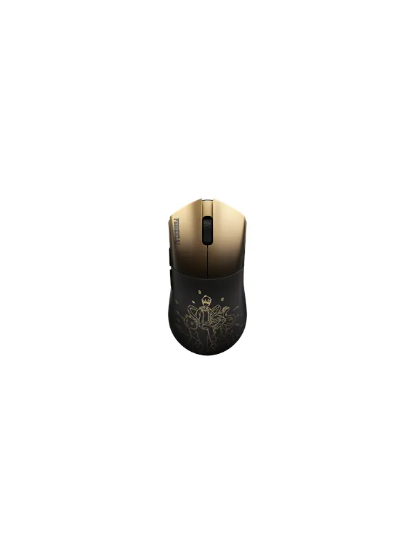 WLMouse BEAST G Mini Wireless X FEIRENZAI - Black Gold (Limited Edition) - Gamingmus - Optic - 5 knappar - Svart