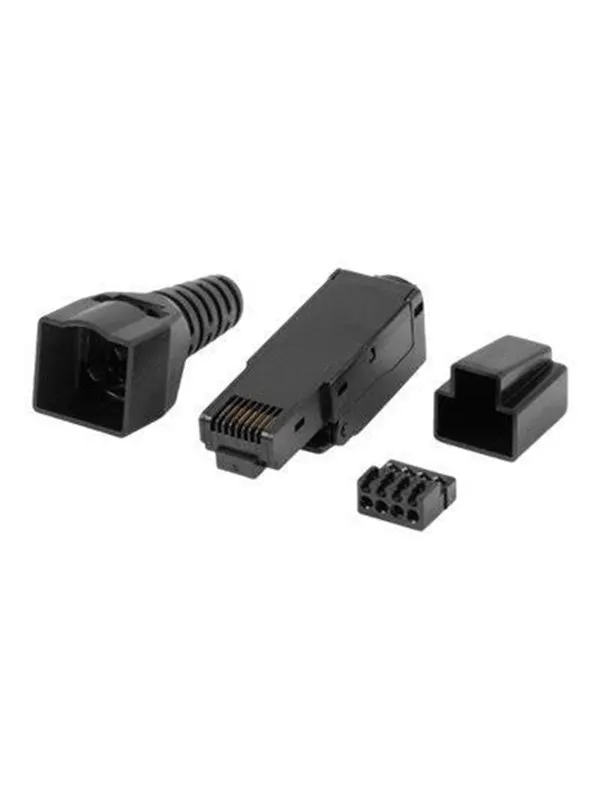 Lanberg network connector - black - Svart
