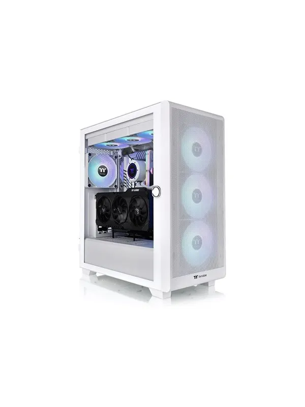 Thermaltake S Series S250 TG ARGB Snow - Chassi - Tower - Vit