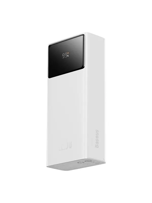 Baseus EnerFill FP41 30000mAh 22.5W Powerbank with Simple USB-A - USB-C 3A 30cm Cable - White - 30000 mAh