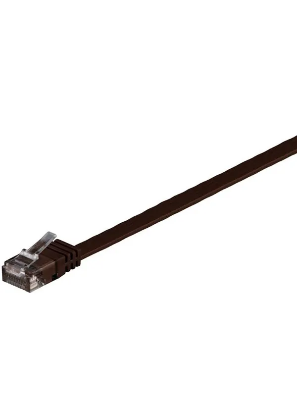 Pro LAN CAT 6 UTP Flat - Brun - 5m