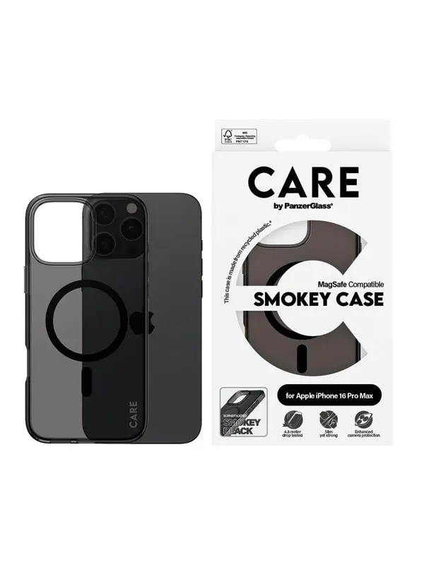 CARE by PanzerGlass Case Flagship Smokey with MagSafe iPhone 16 Pro Max