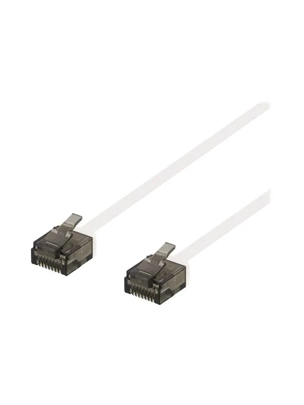 Deltaco patch cable - 1.5 m - white - Vit - 1m