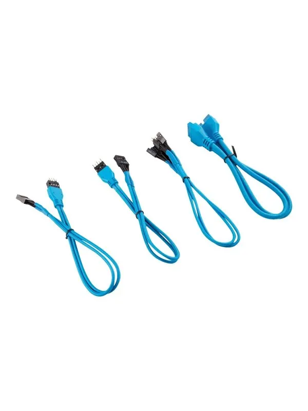 Corsair Premium Sleeved Front Panel Extension Kit 30cm - Blå