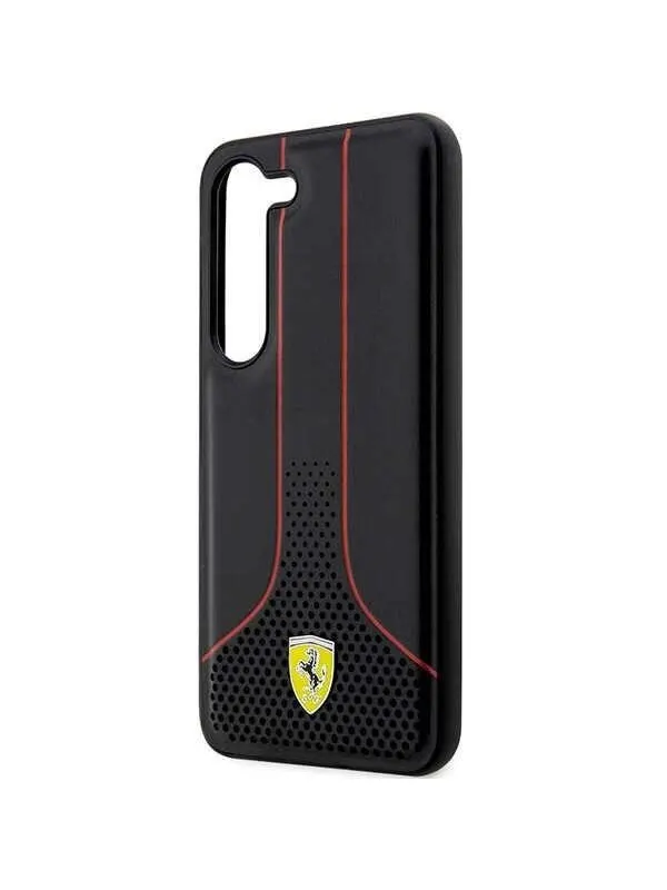 Ferrari Perforated 296 P Case for Samsung Galaxy S23+ - Black