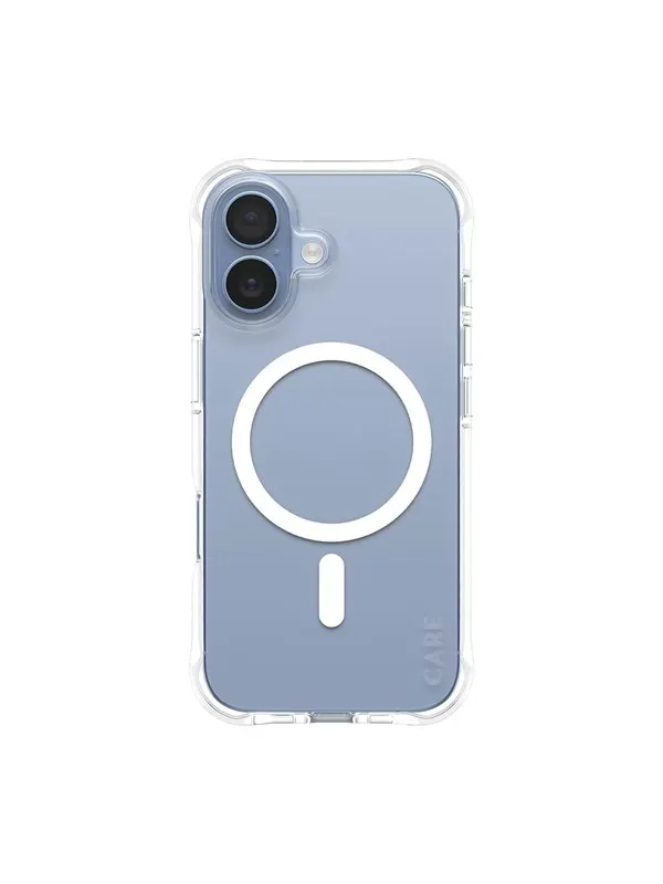 CARE by PanzerGlass Fashionable Case Samba Transparent w. White MagSafe iPhone 17