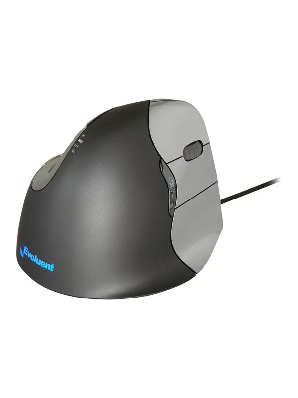 Evoluent VerticalMouse 4 - Vertical mouse - Optic - 6 knappar - Grå
