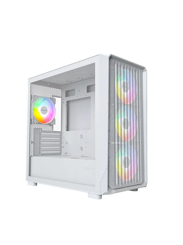 Montech X5M mATX White - Chassi - Minitower - Vit