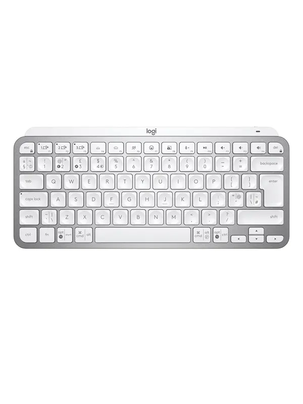Logitech MX Keys Mini Minimalist Wireless Illuminated Keyboard - Pale Grey - US - Tangentbord - Engelska (US) - Grå