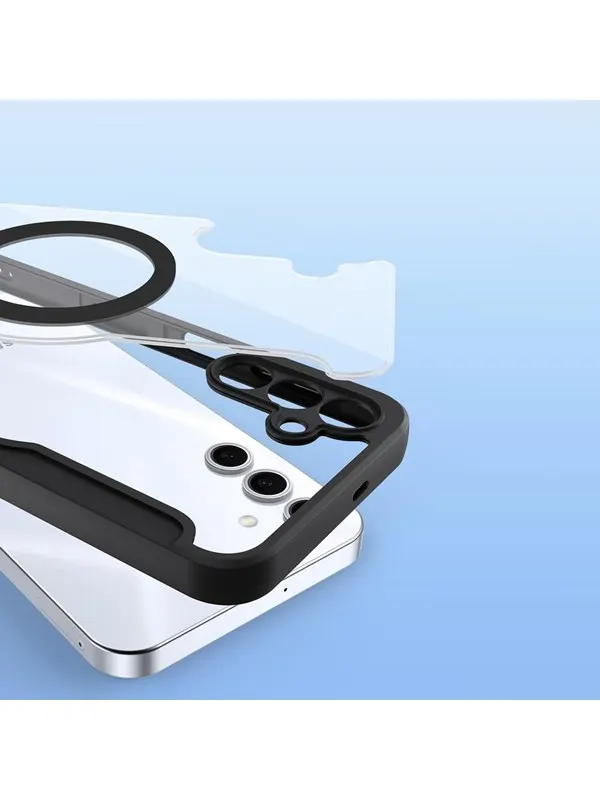 Dux Ducis  Skin X Pro Case for Samsung Galaxy S25+ with MagSafe and Wallet - Black
