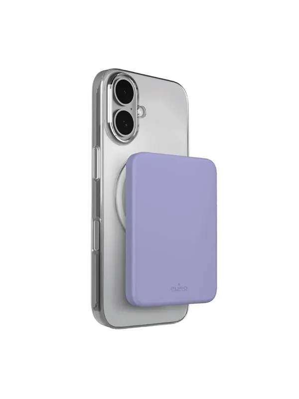 Puro 4200mAh ultra-thin compatible with MagSafe USB-C - purple - 4200 mAh