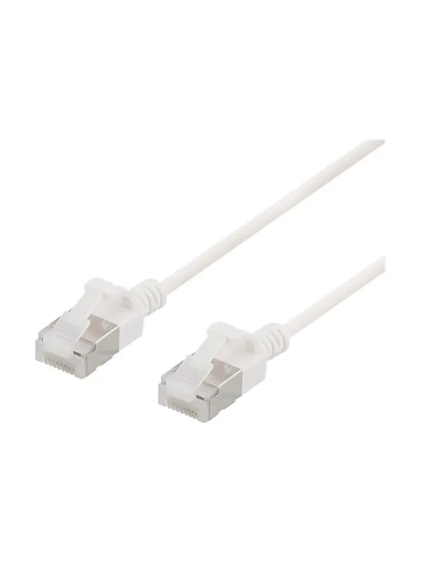 Deltaco patch cable - 1.5 m - white - Vit - 1m