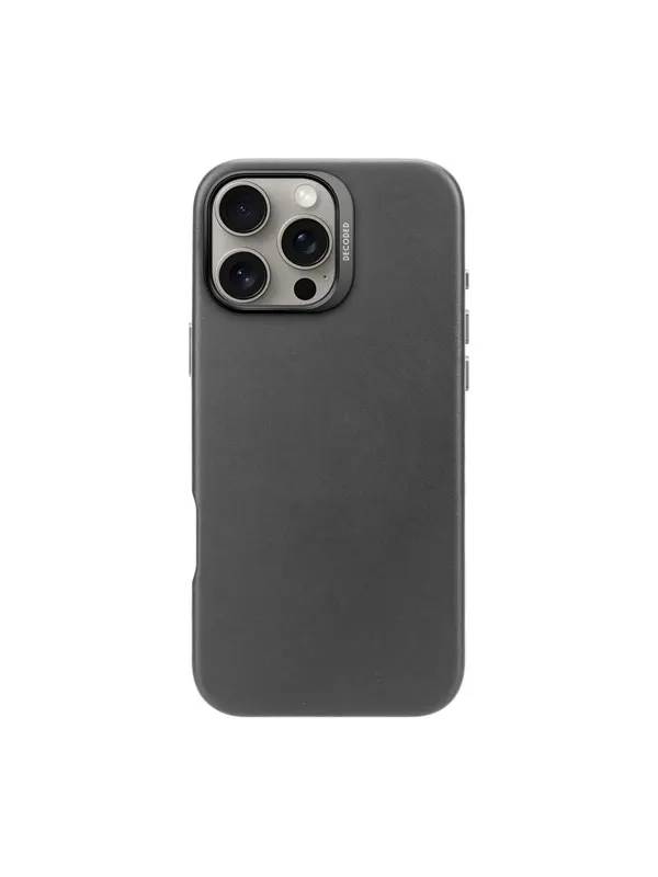Decoded Leather Backcover for iPhone 16 Pro Max Black