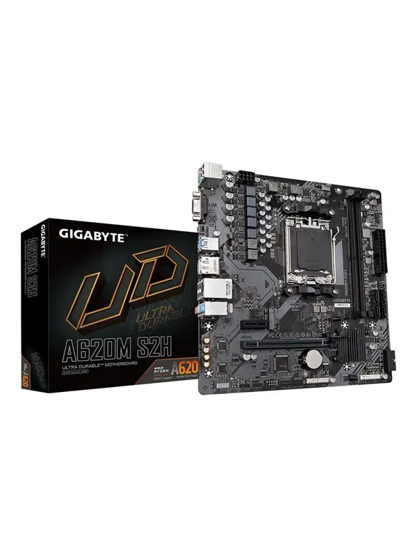 GIGABYTE A620M S2H Moderkort - AMD A620 - AMD AM5 - DDR5 RAM - Micro-ATX
