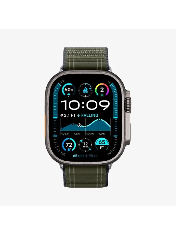 Spigen Fabric Band (hook-and-loop) - green - Apple Watch 49mm/46mm/45mm/44mm