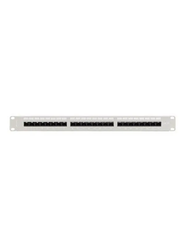 Lanberg patch panel - 1U - 19" - with shelf