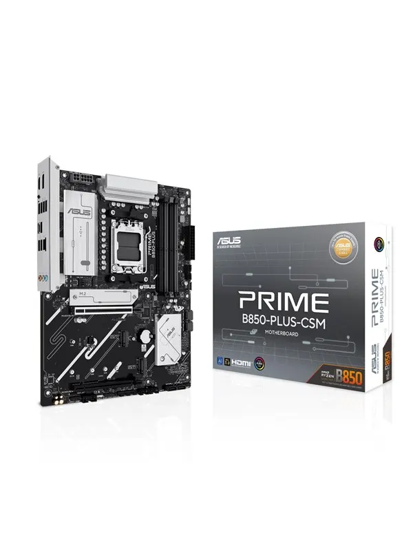 ASUS PRIME B850-PLUS-CSM Moderkort - AMD B850 - AMD AM5 - DDR5 RAM - ATX