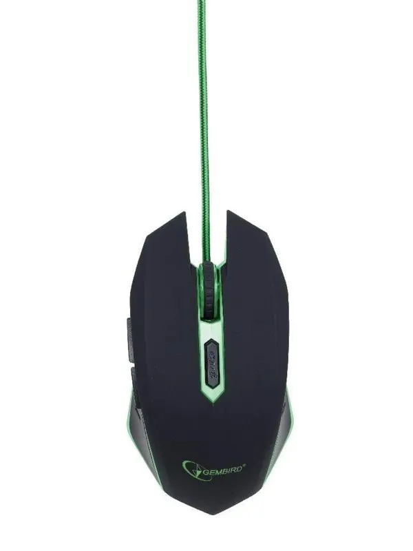 Gembird MUSG-001-G - mus - Gamingmus - Optic - 6 knappar - Grön